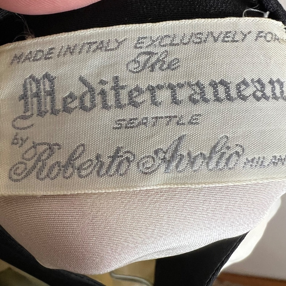 Vintage The Mediterranean Seattle by Roberto Avolio Milano 100%Silk Blouse Small - Picture 5 of 10